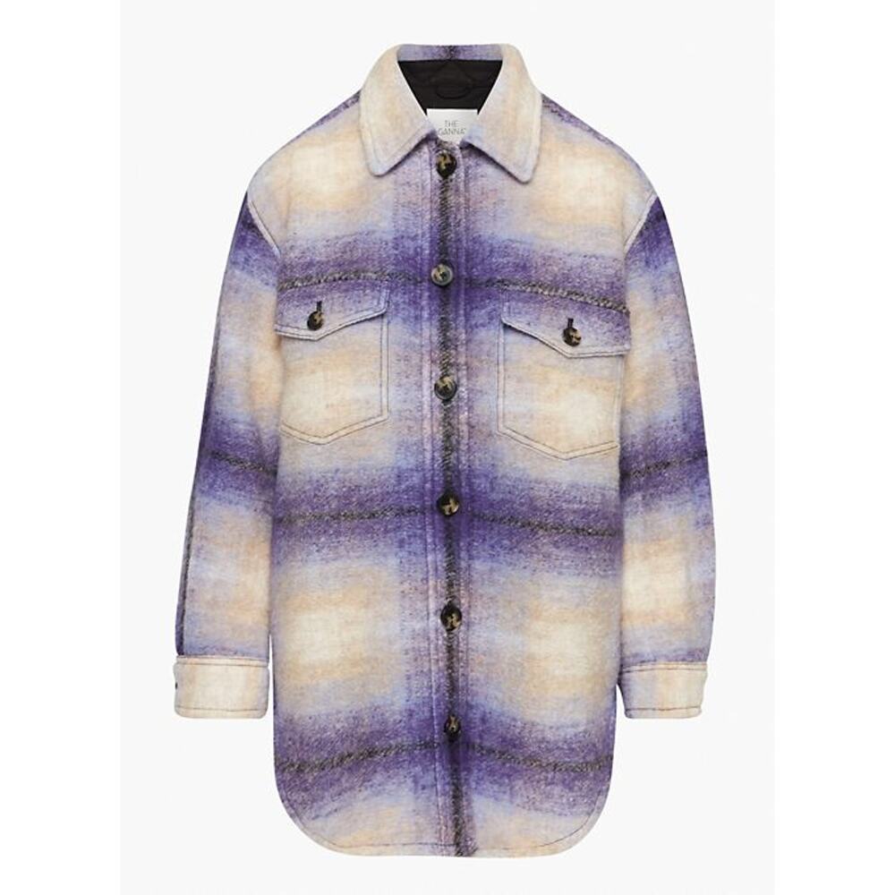 Wilfred Free 'The Ganna' Purple Shirt Jacket Size M - NWT